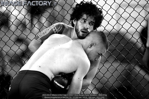 2022-05-07 Milano in the Cage 8 03637 Silvio Burgio-Dylan Mulattieri - MMA 61kg